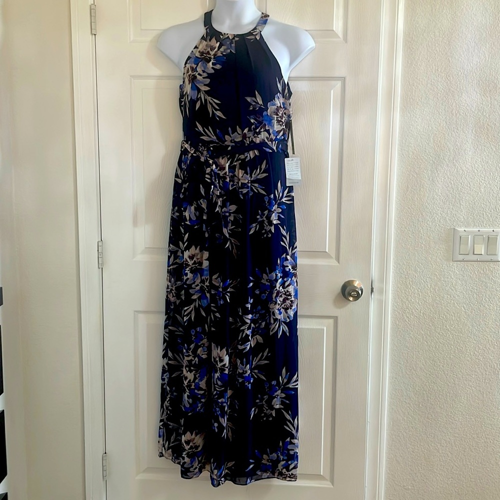 Eliza J Navy Floral dress Sz 6 Nordstrom